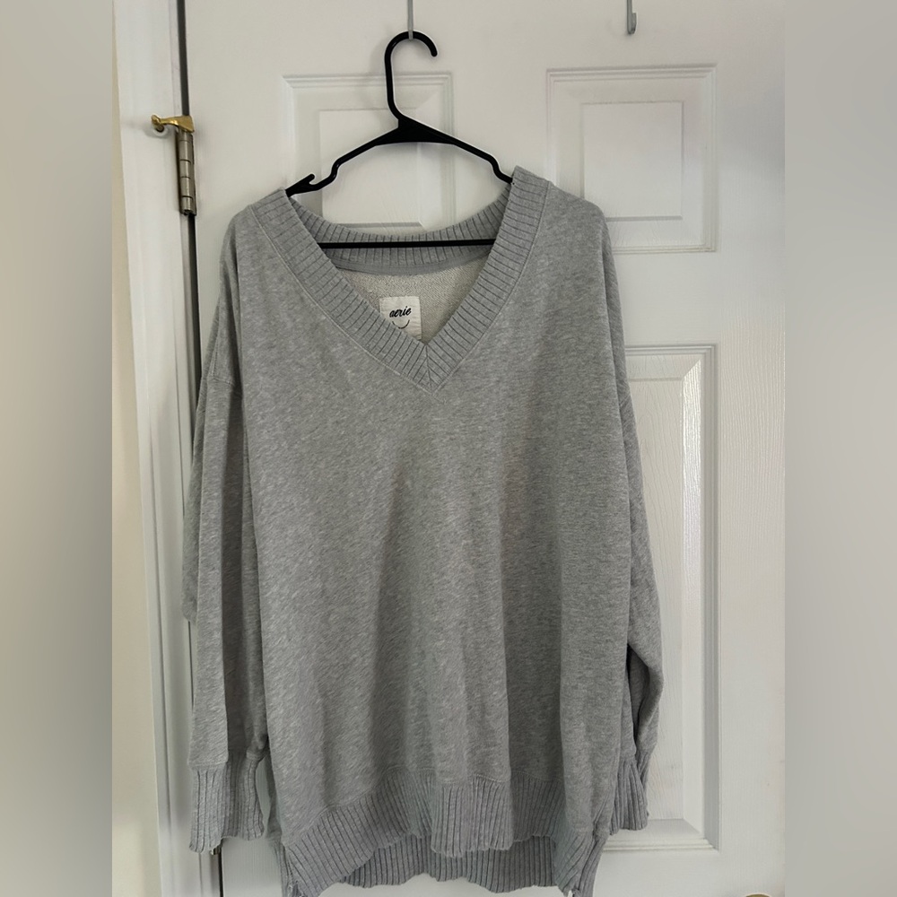 Aerie Oversized V-Neck Sweater